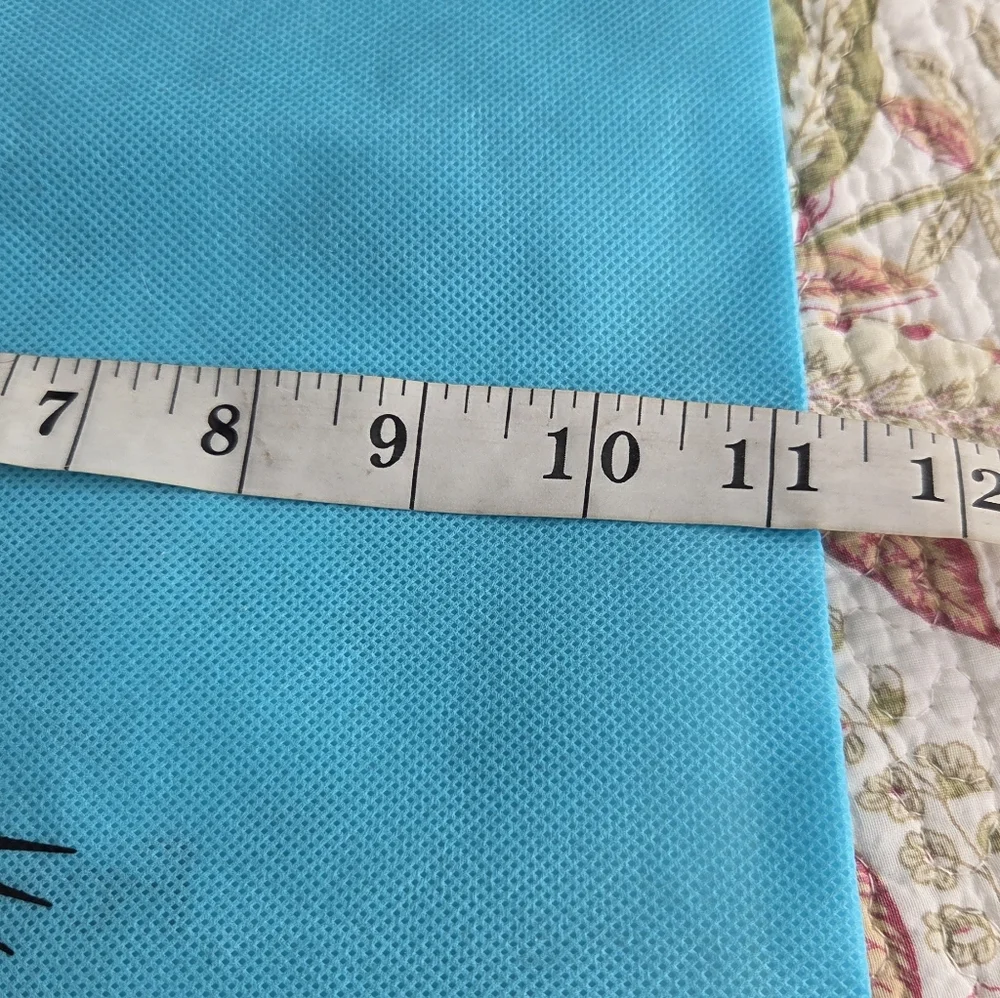 Jellycat Turquoise Cat Toy Bag with Orange Drawstring